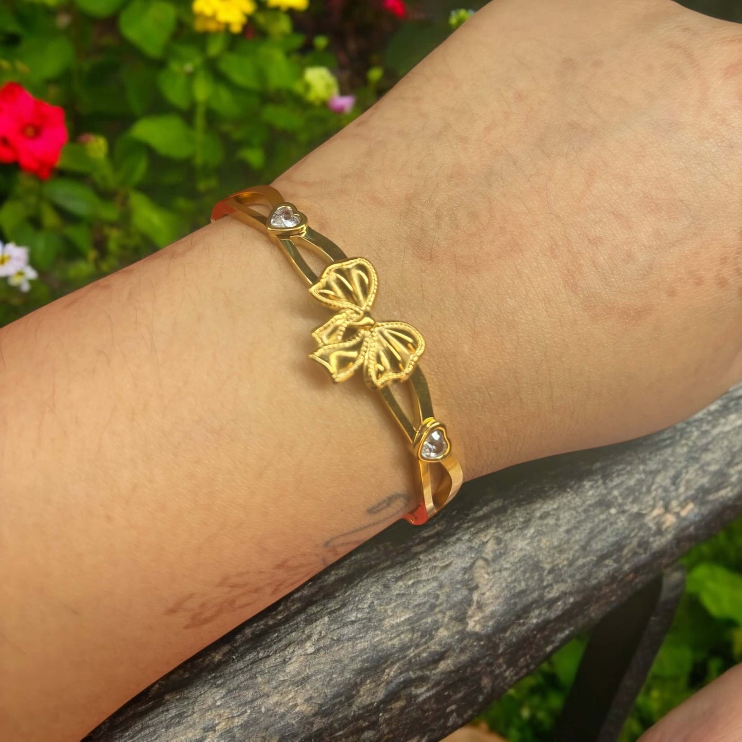 Diamond Bow Bracelet