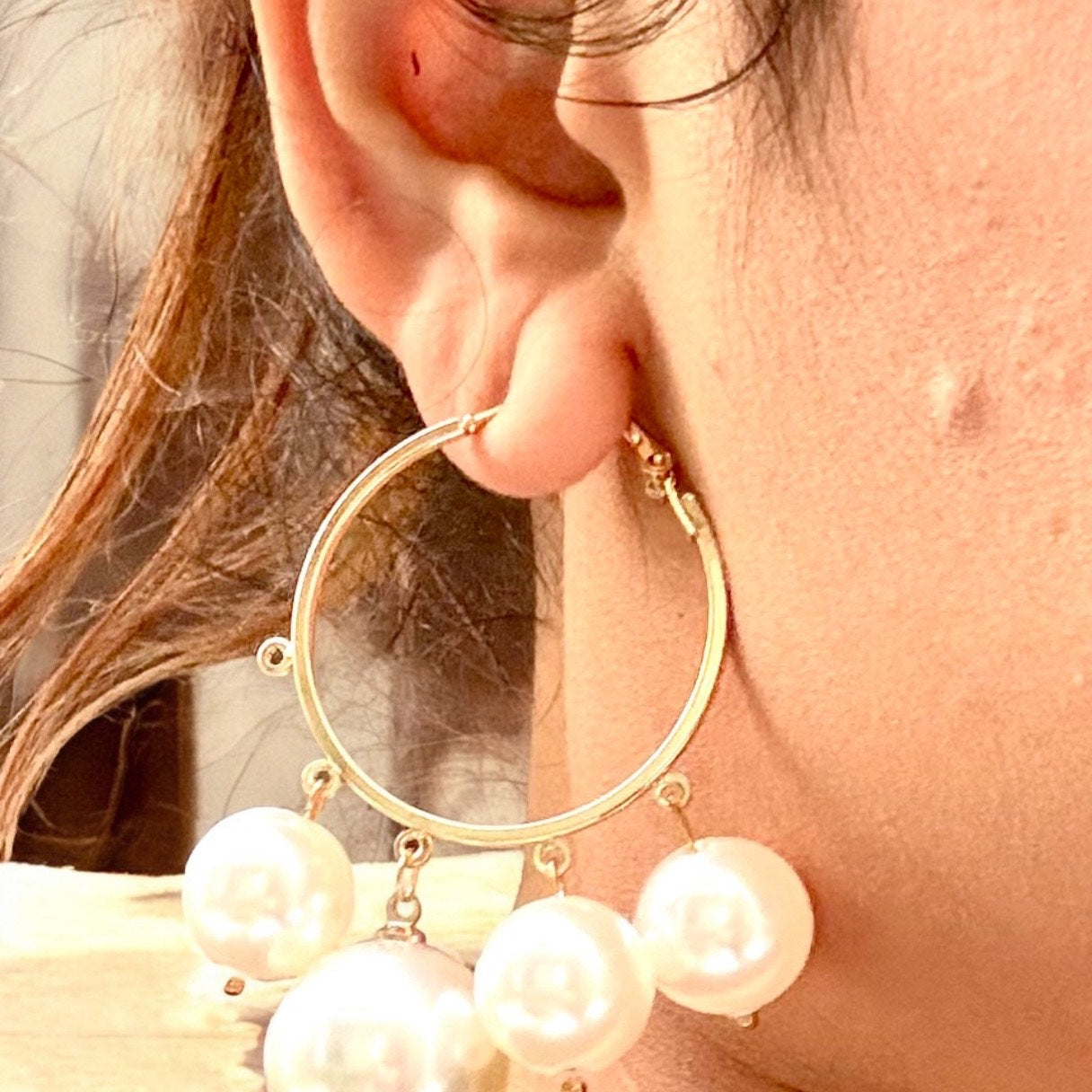 Pearl Power Earrings