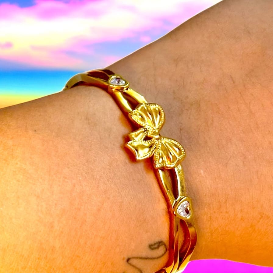 Diamond Bow Bracelet