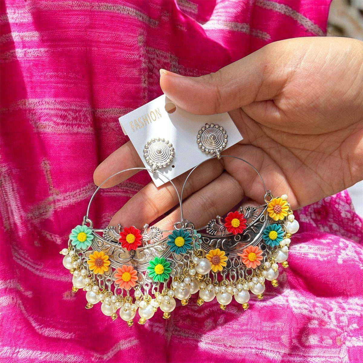 Phoolon Ki Baali Hoops