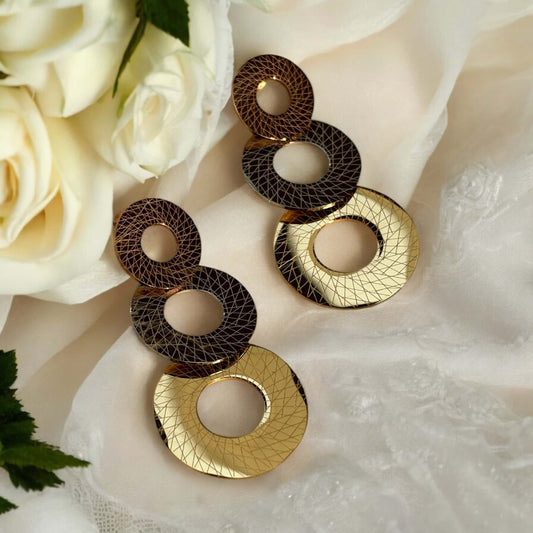 Trio of Tones Earrings