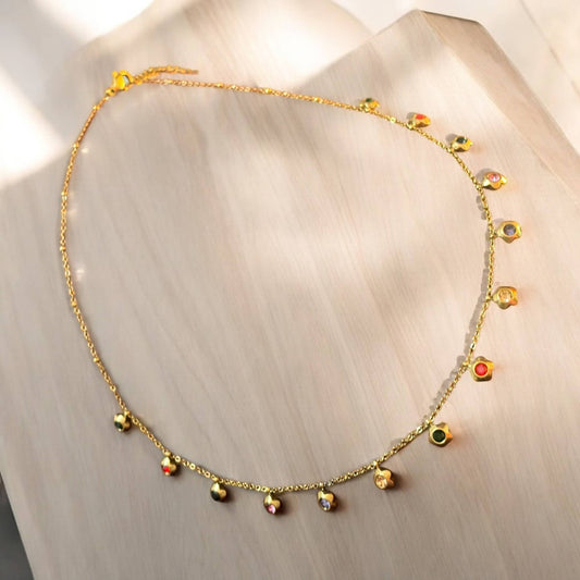 Glimmering Bead Necklace