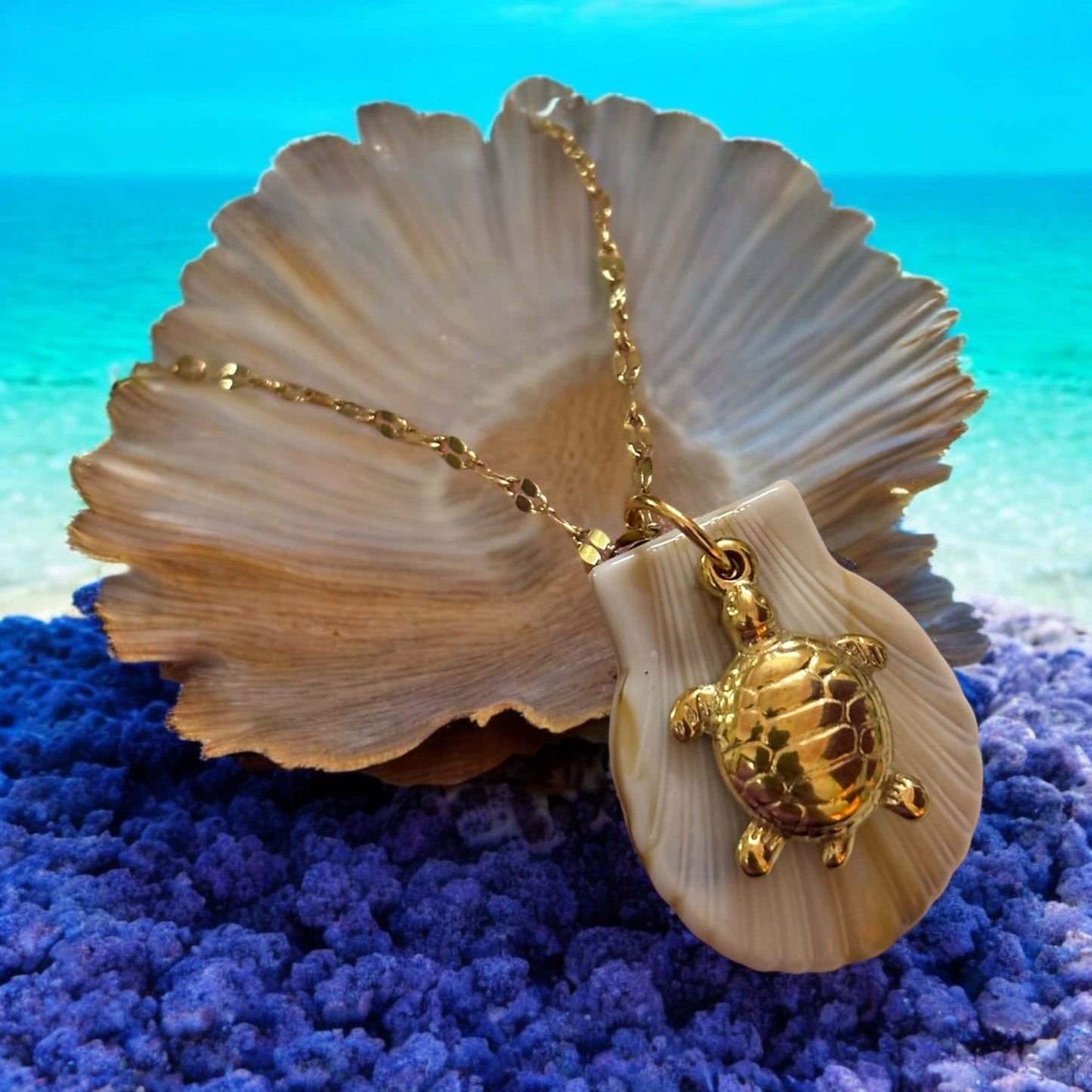 Ocean's Treasure Turtle Necklace