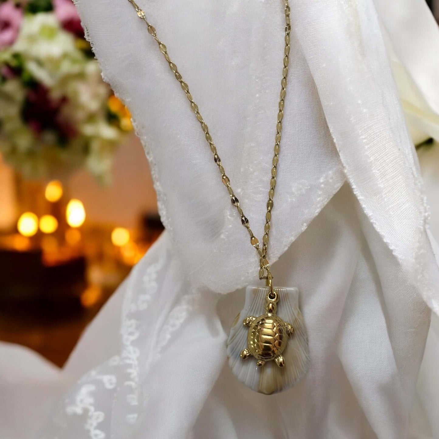 Ocean's Treasure Turtle Necklace