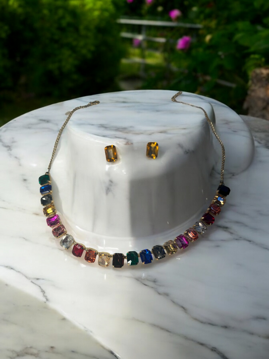 Spectrum Charm Necklace