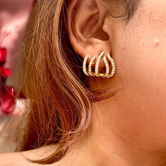 Brilliant Cut Diamond Earrings