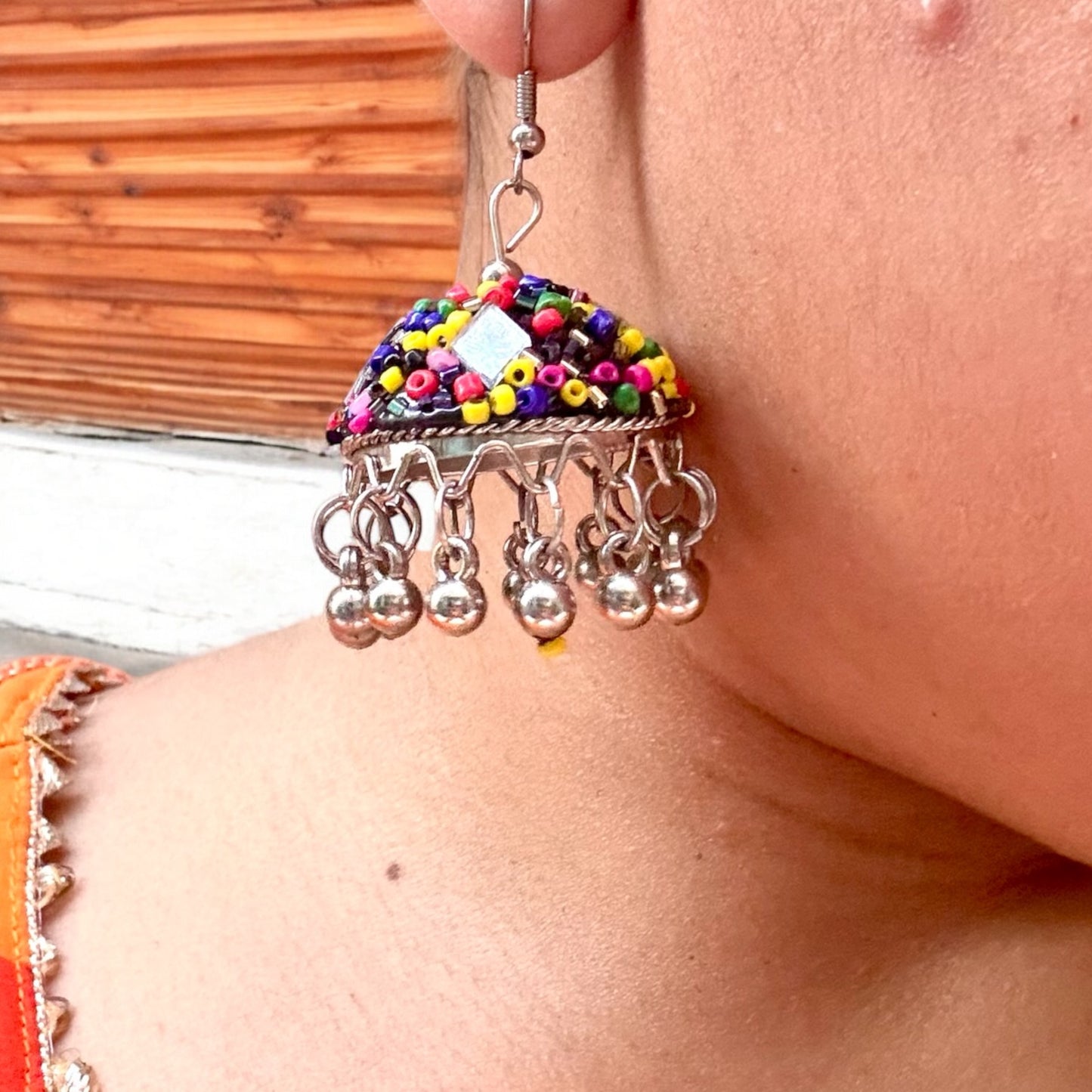 Beaded Jhumka